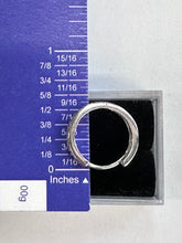 Load image into Gallery viewer, Sterling silver hoops with czs
